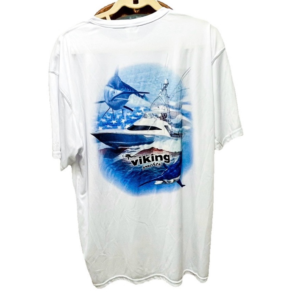 Vapor Apparel white Short Sleeve Sun Shirt UPF50+ Performance Fishing